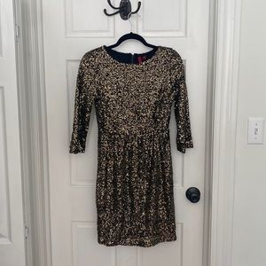 Sequin gold party dress